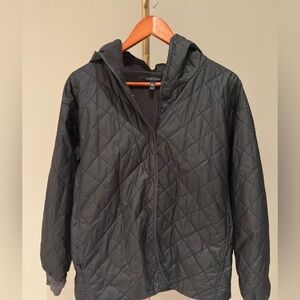 Eileen Fisher Quilted Hooded Lined Jacket – Women’s Medium